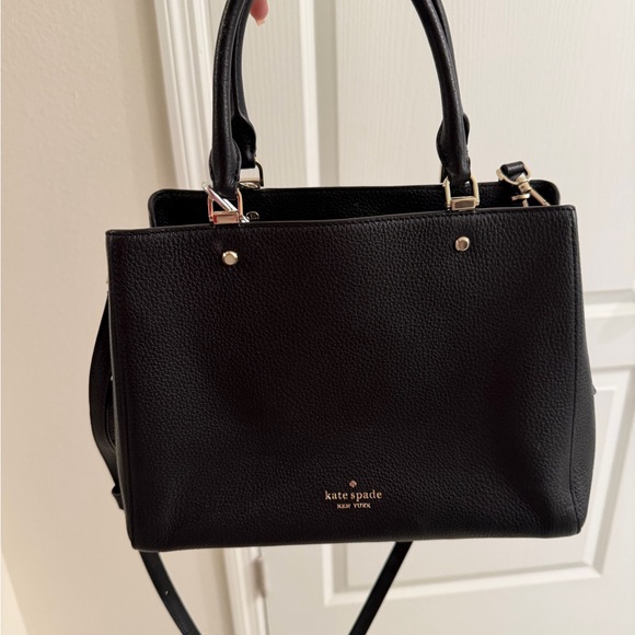 kate spade Handbags - Kate Spade Elegant Black Leather Satchel